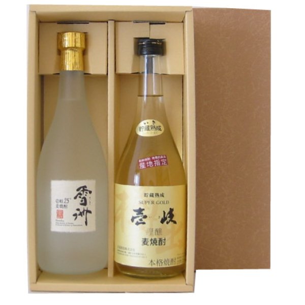 画像1: 清酒焼酎ワイン720・900ｍｌ×2本セット　専用カートン (1)