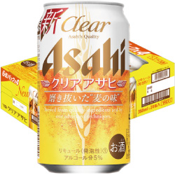 アサヒ クリア 350ｍｌ缶 1ケース（24缶入）