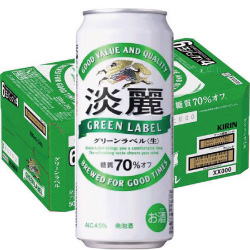   キリン 淡麗グリーンラベル 500ｍｌ缶 1ケース（24缶入）